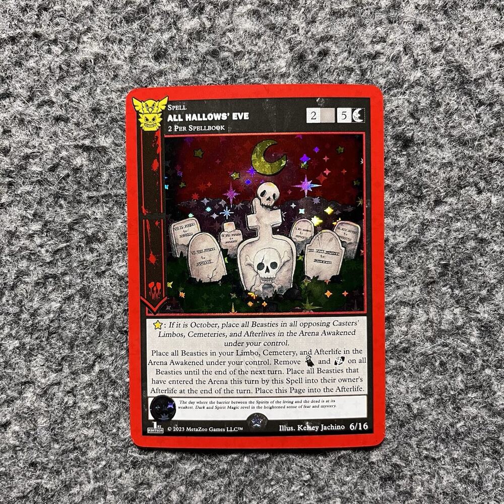MetaZoo 30th Anniversary All Hallows’ Eve Full Holo 6/16 NM